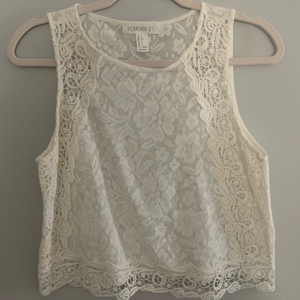 Forever 21 size small lace shirt.